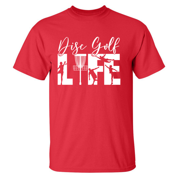 Disc Golf T Shirt DISCGOLF LIFE Discgolfer Discgolfing Shirt - Picture 11 of 16
